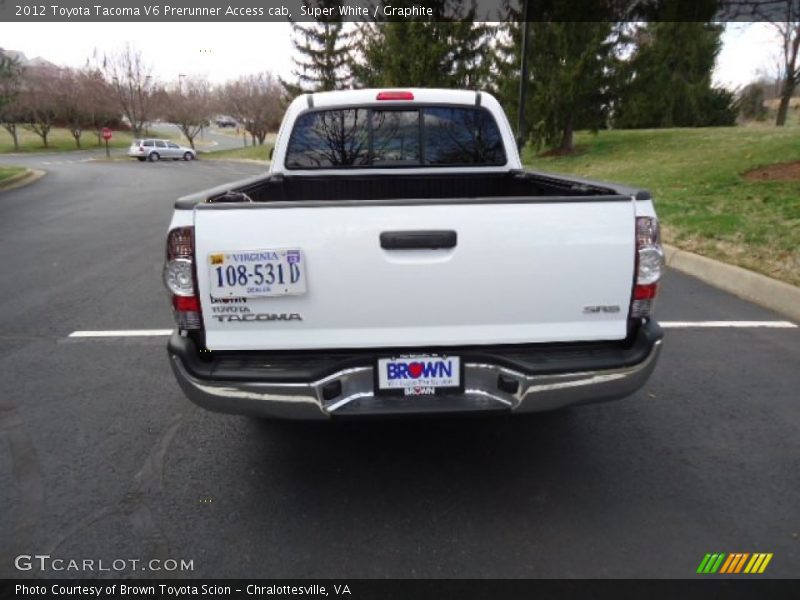 Super White / Graphite 2012 Toyota Tacoma V6 Prerunner Access cab