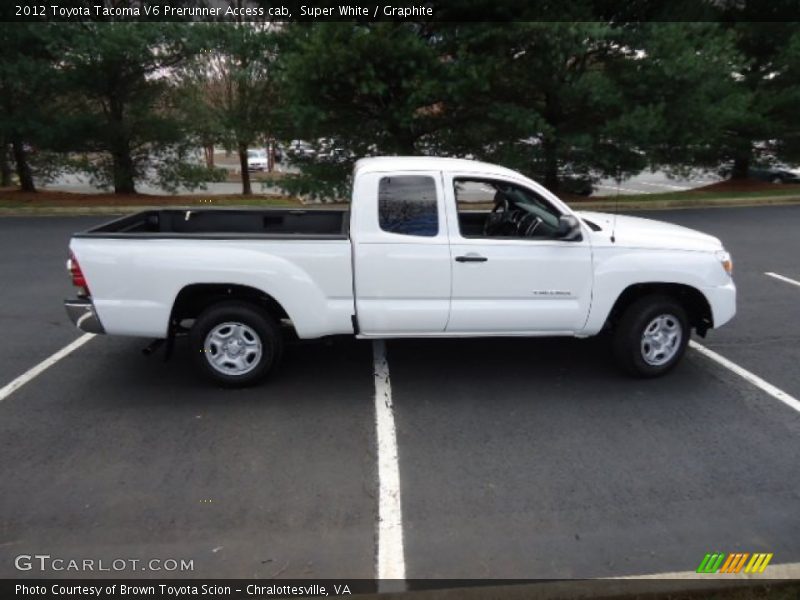 Super White / Graphite 2012 Toyota Tacoma V6 Prerunner Access cab