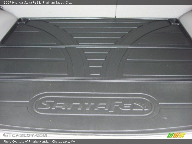 Platinum Sage / Gray 2007 Hyundai Santa Fe SE