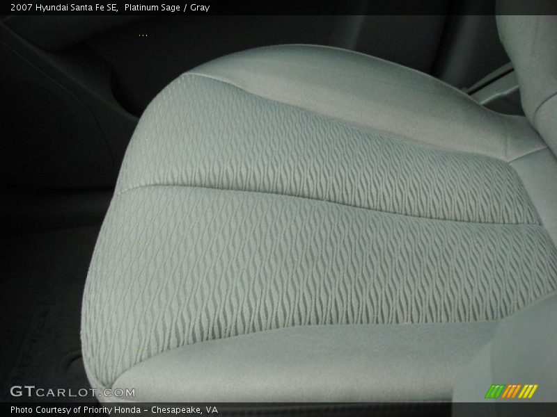 Platinum Sage / Gray 2007 Hyundai Santa Fe SE