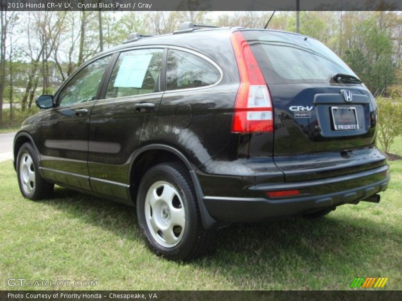 Crystal Black Pearl / Gray 2010 Honda CR-V LX