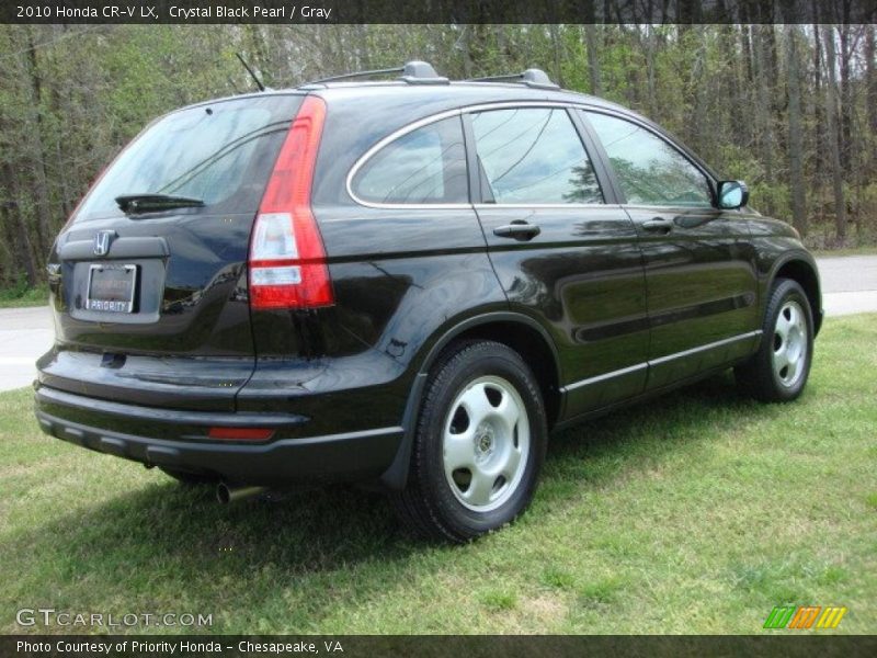 Crystal Black Pearl / Gray 2010 Honda CR-V LX