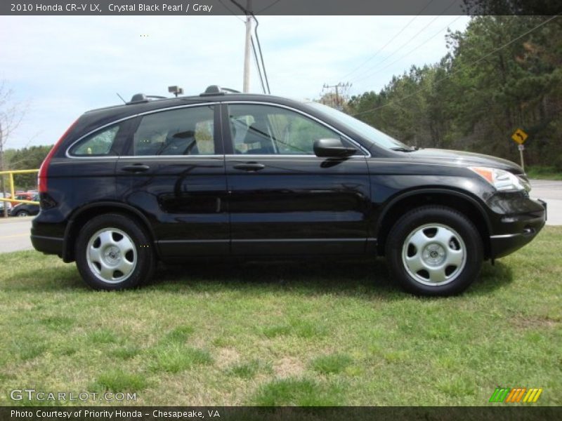 Crystal Black Pearl / Gray 2010 Honda CR-V LX