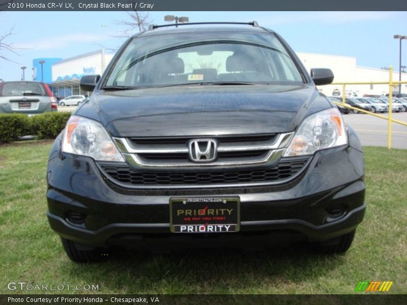 Crystal Black Pearl / Gray 2010 Honda CR-V LX