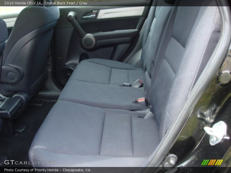 Crystal Black Pearl / Gray 2010 Honda CR-V LX