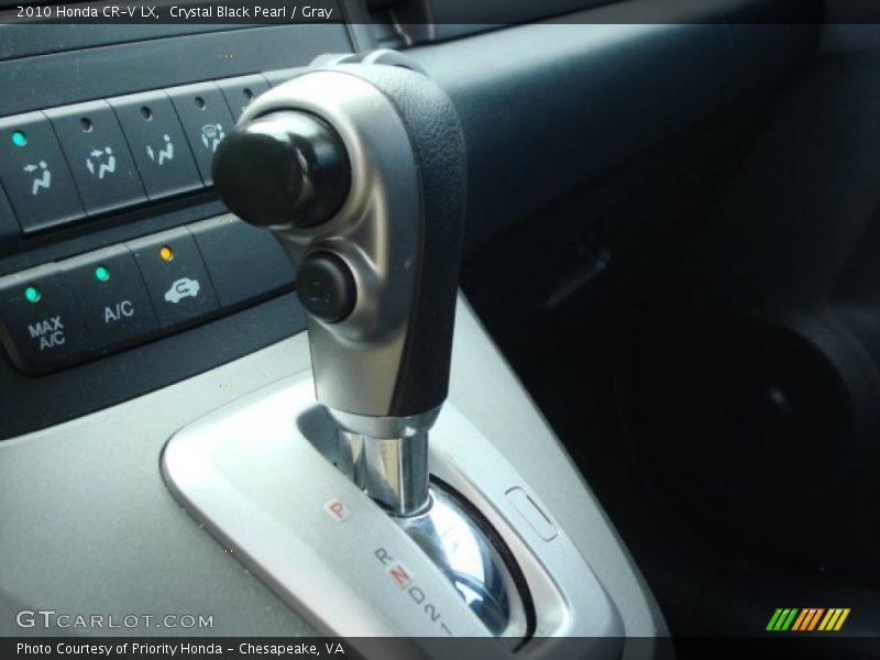Crystal Black Pearl / Gray 2010 Honda CR-V LX