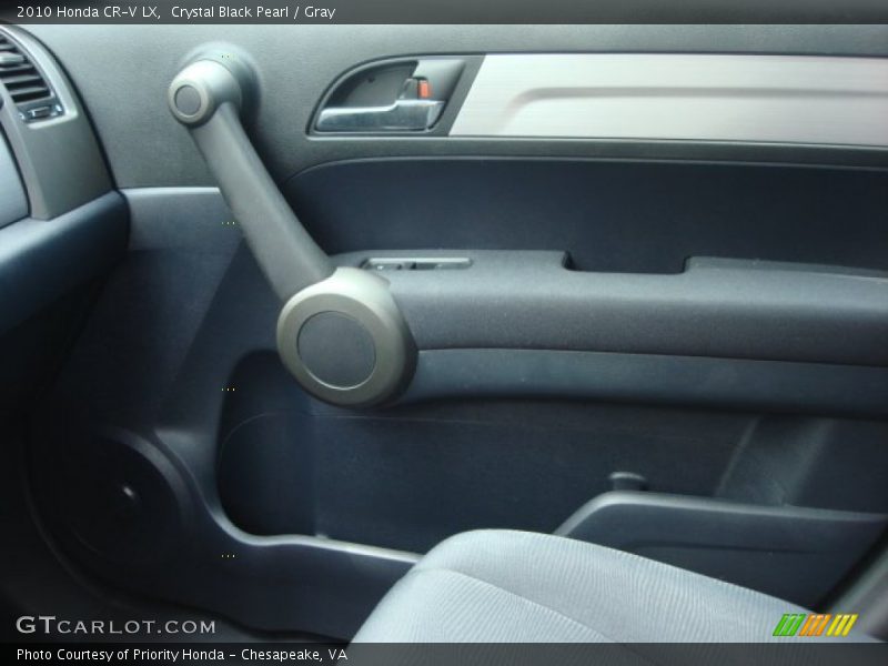 Crystal Black Pearl / Gray 2010 Honda CR-V LX