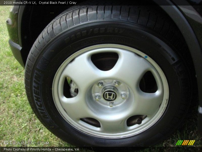 Crystal Black Pearl / Gray 2010 Honda CR-V LX