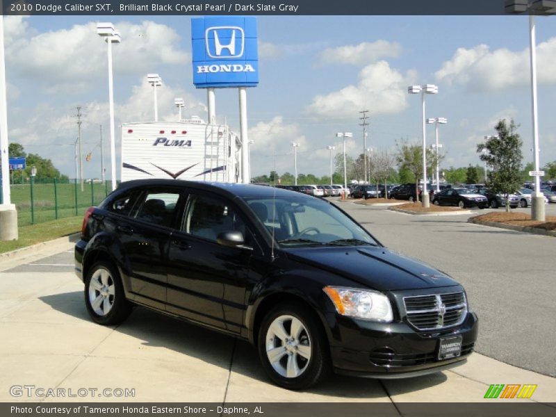 Brilliant Black Crystal Pearl / Dark Slate Gray 2010 Dodge Caliber SXT