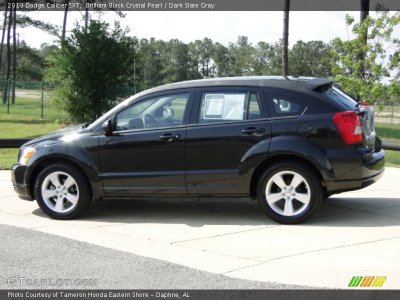 Brilliant Black Crystal Pearl / Dark Slate Gray 2010 Dodge Caliber SXT