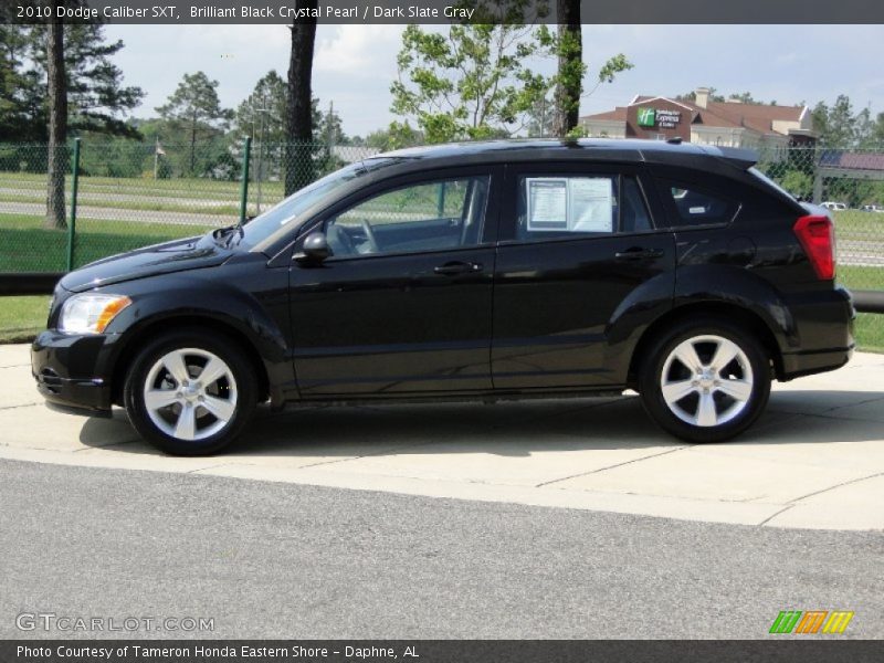 Brilliant Black Crystal Pearl / Dark Slate Gray 2010 Dodge Caliber SXT