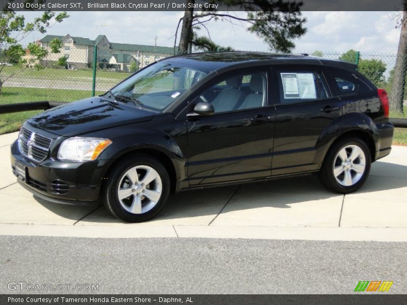 Brilliant Black Crystal Pearl / Dark Slate Gray 2010 Dodge Caliber SXT