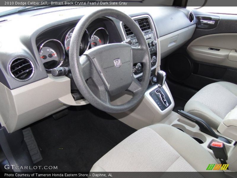 Brilliant Black Crystal Pearl / Dark Slate Gray 2010 Dodge Caliber SXT