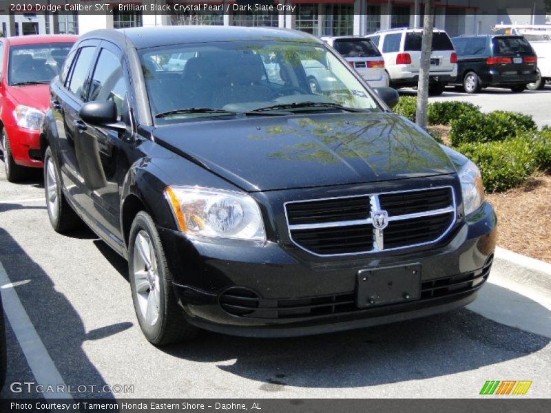Brilliant Black Crystal Pearl / Dark Slate Gray 2010 Dodge Caliber SXT