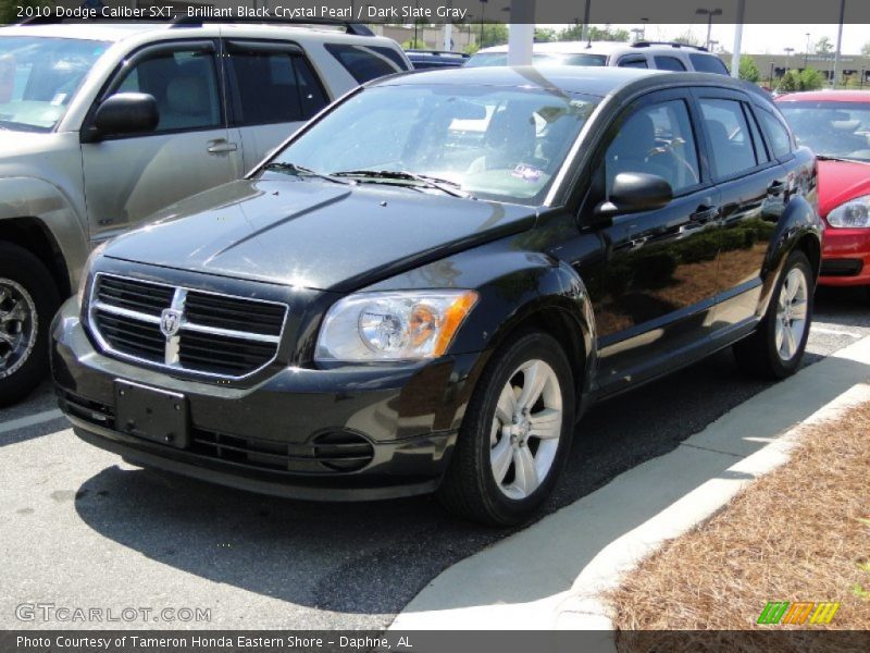 Brilliant Black Crystal Pearl / Dark Slate Gray 2010 Dodge Caliber SXT