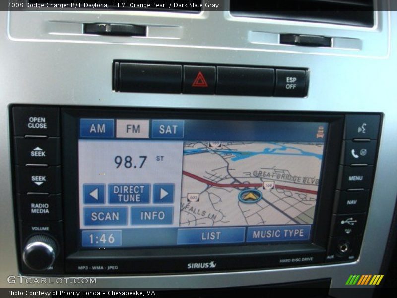 Navigation of 2008 Charger R/T Daytona