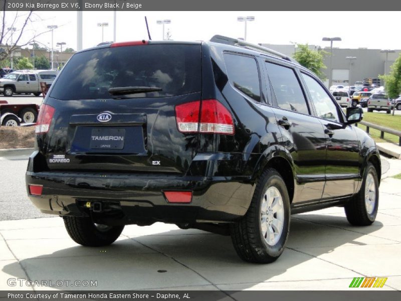 Ebony Black / Beige 2009 Kia Borrego EX V6