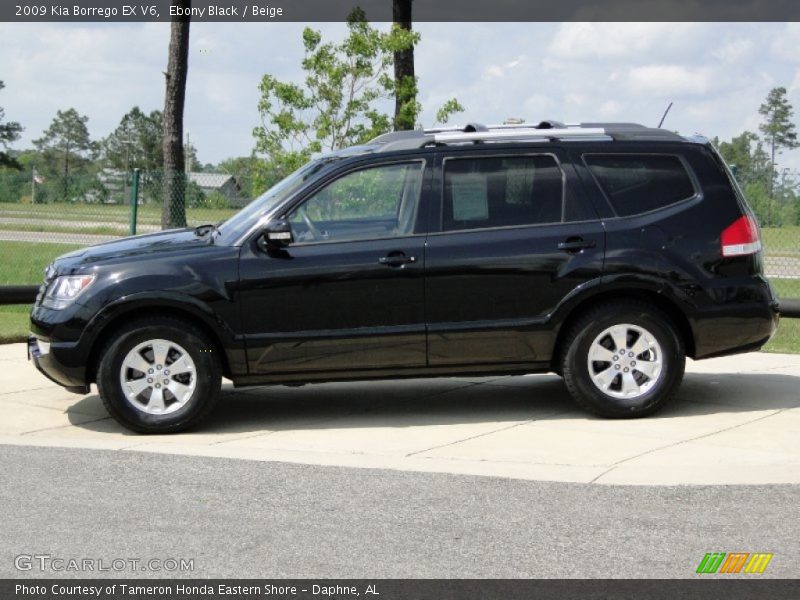 Ebony Black / Beige 2009 Kia Borrego EX V6