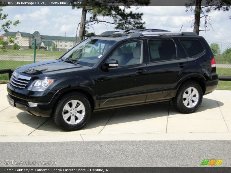 Ebony Black / Beige 2009 Kia Borrego EX V6