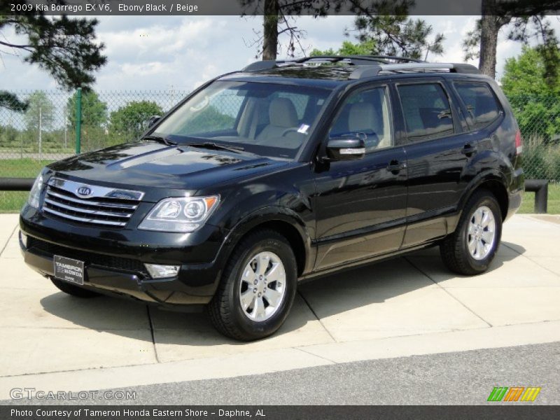 Ebony Black / Beige 2009 Kia Borrego EX V6
