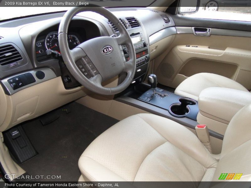 Ebony Black / Beige 2009 Kia Borrego EX V6