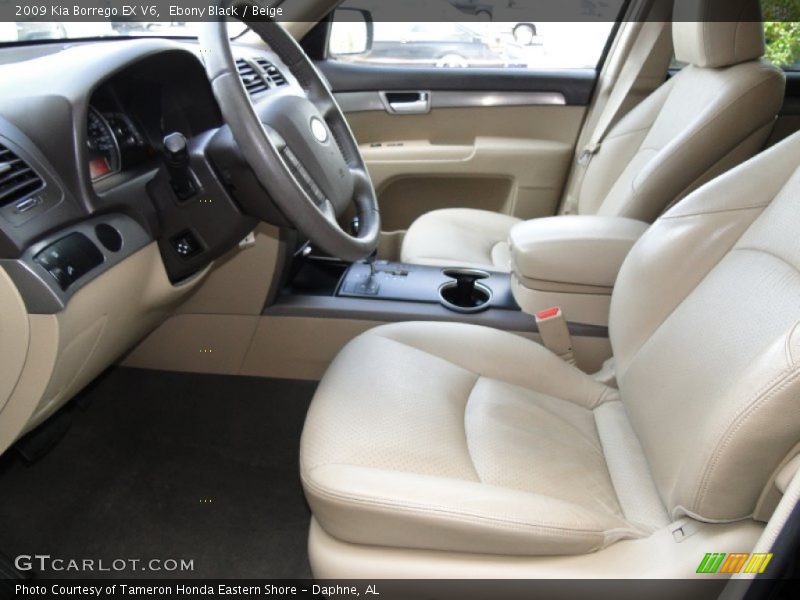 Ebony Black / Beige 2009 Kia Borrego EX V6