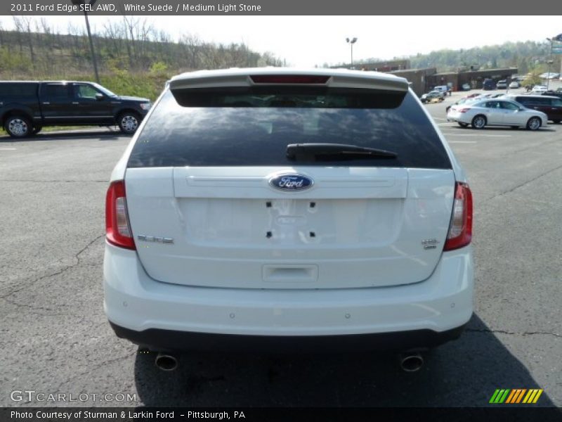 White Suede / Medium Light Stone 2011 Ford Edge SEL AWD
