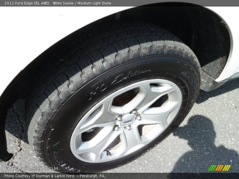 White Suede / Medium Light Stone 2011 Ford Edge SEL AWD