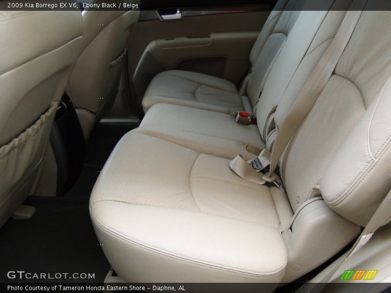 Ebony Black / Beige 2009 Kia Borrego EX V6