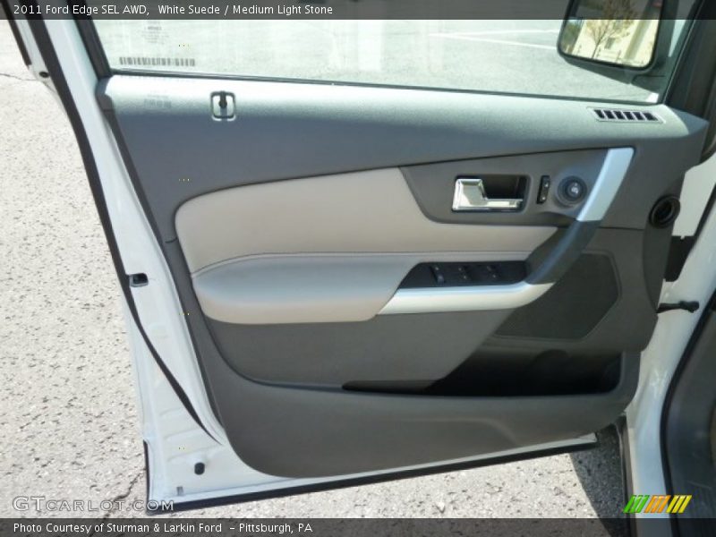 White Suede / Medium Light Stone 2011 Ford Edge SEL AWD