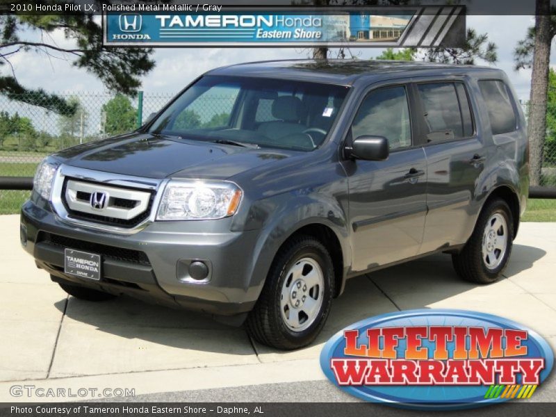 Polished Metal Metallic / Gray 2010 Honda Pilot LX