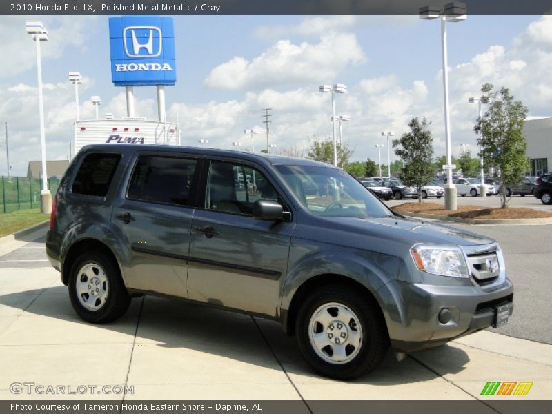 Polished Metal Metallic / Gray 2010 Honda Pilot LX