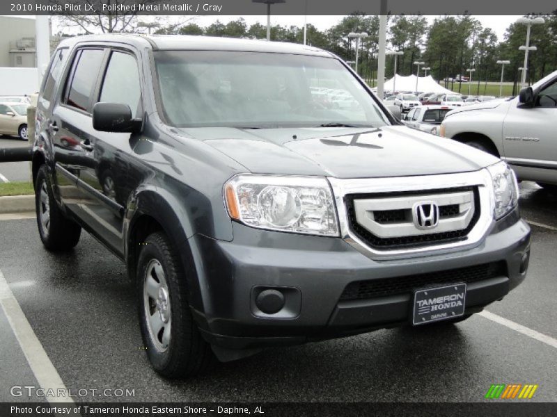Polished Metal Metallic / Gray 2010 Honda Pilot LX
