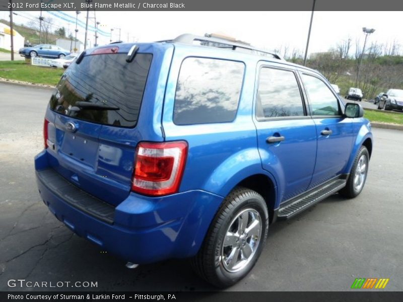 Blue Flame Metallic / Charcoal Black 2012 Ford Escape XLT