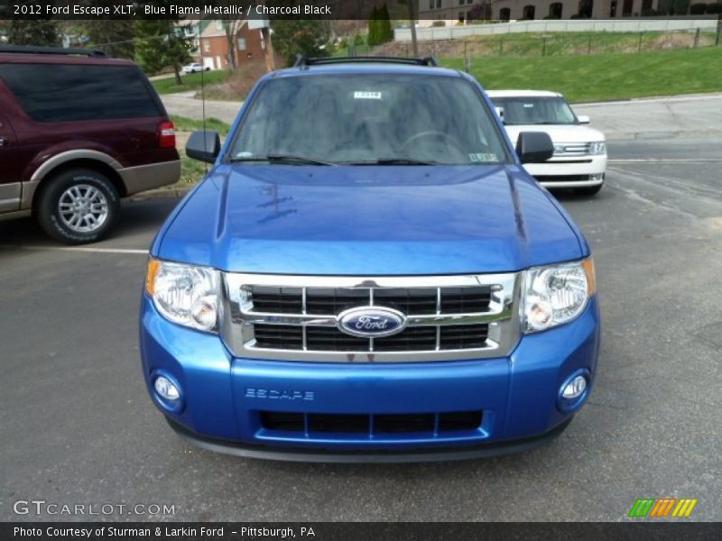 Blue Flame Metallic / Charcoal Black 2012 Ford Escape XLT