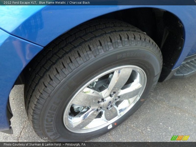 Blue Flame Metallic / Charcoal Black 2012 Ford Escape XLT