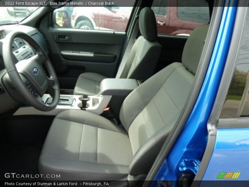 Blue Flame Metallic / Charcoal Black 2012 Ford Escape XLT