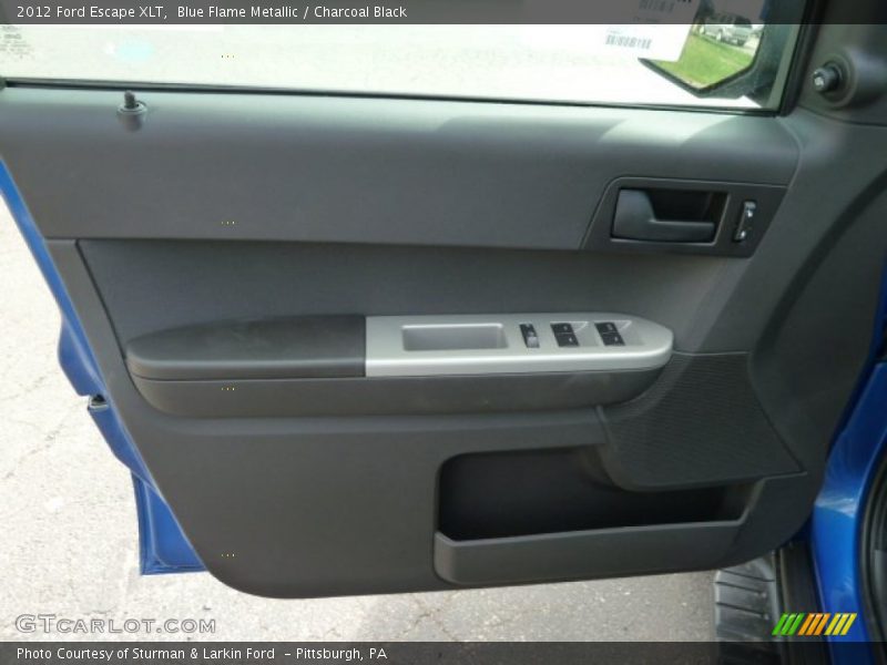 Blue Flame Metallic / Charcoal Black 2012 Ford Escape XLT