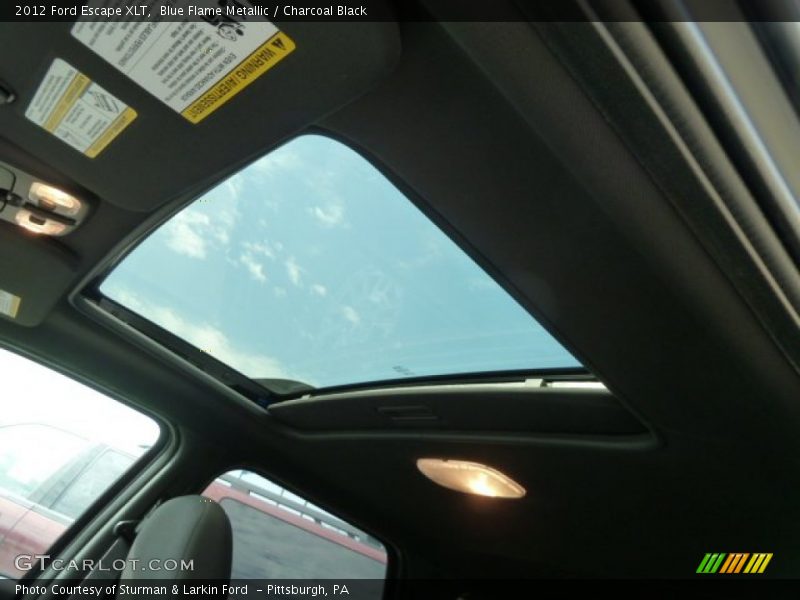 Blue Flame Metallic / Charcoal Black 2012 Ford Escape XLT