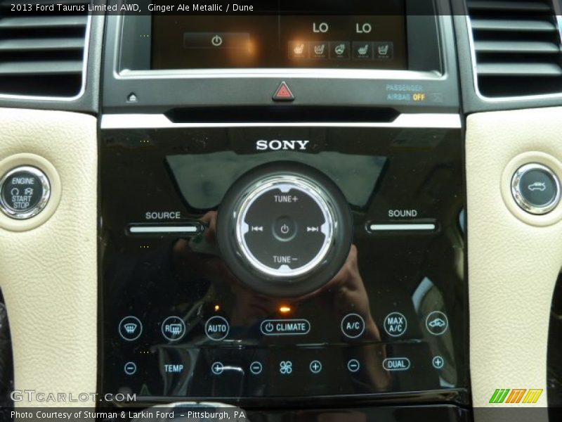 Controls of 2013 Taurus Limited AWD