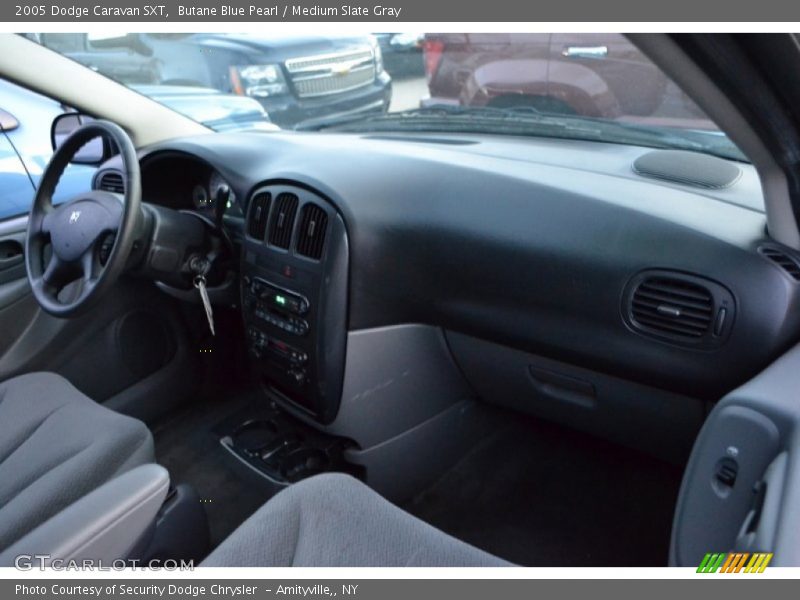 Butane Blue Pearl / Medium Slate Gray 2005 Dodge Caravan SXT