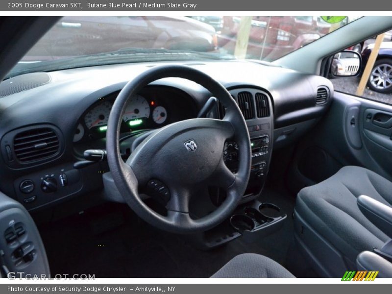 Butane Blue Pearl / Medium Slate Gray 2005 Dodge Caravan SXT