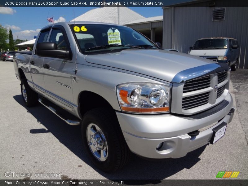 Bright Silver Metallic / Medium Slate Gray 2006 Dodge Ram 2500 Sport Quad Cab 4x4