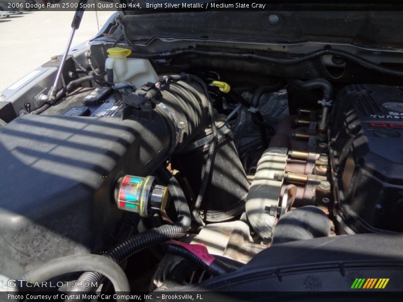 Bright Silver Metallic / Medium Slate Gray 2006 Dodge Ram 2500 Sport Quad Cab 4x4