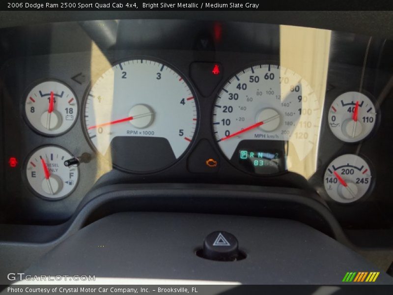 Bright Silver Metallic / Medium Slate Gray 2006 Dodge Ram 2500 Sport Quad Cab 4x4
