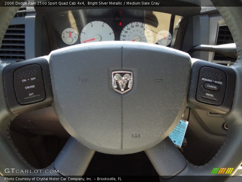 Bright Silver Metallic / Medium Slate Gray 2006 Dodge Ram 2500 Sport Quad Cab 4x4