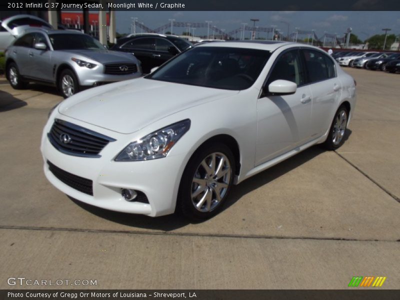 Moonlight White / Graphite 2012 Infiniti G 37 Journey Sedan