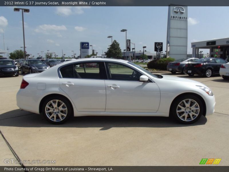 Moonlight White / Graphite 2012 Infiniti G 37 Journey Sedan
