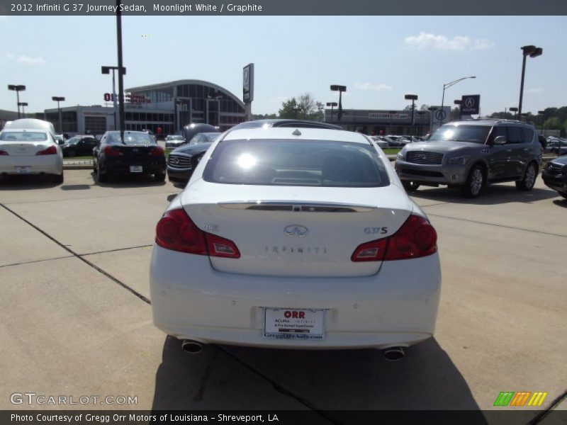 Moonlight White / Graphite 2012 Infiniti G 37 Journey Sedan