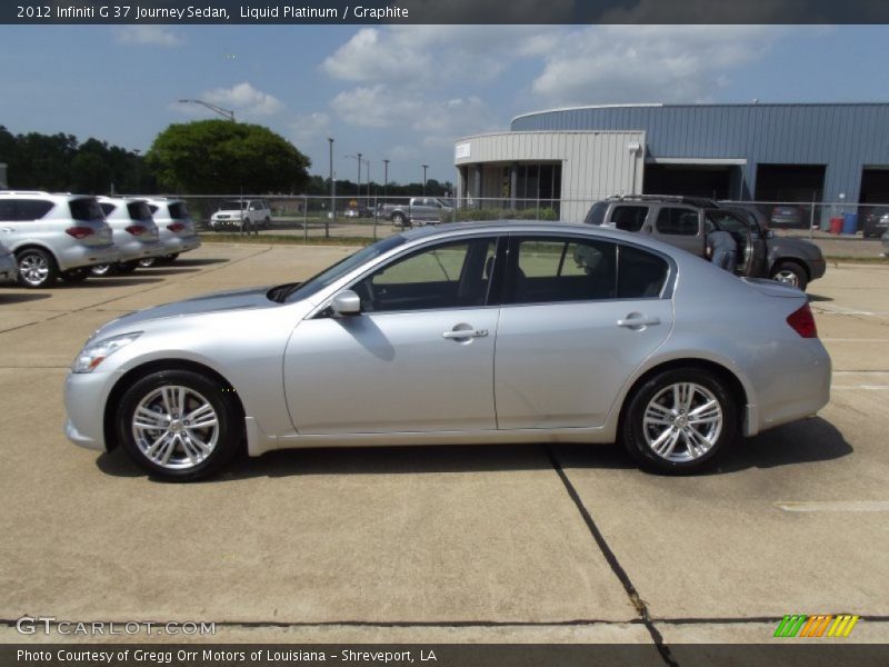 Liquid Platinum / Graphite 2012 Infiniti G 37 Journey Sedan